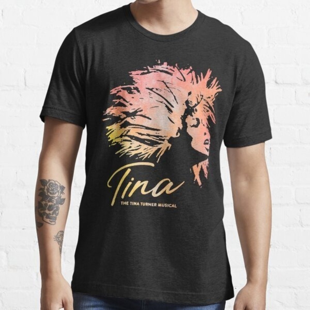 Tina Turner Splatter Background T-Shirt